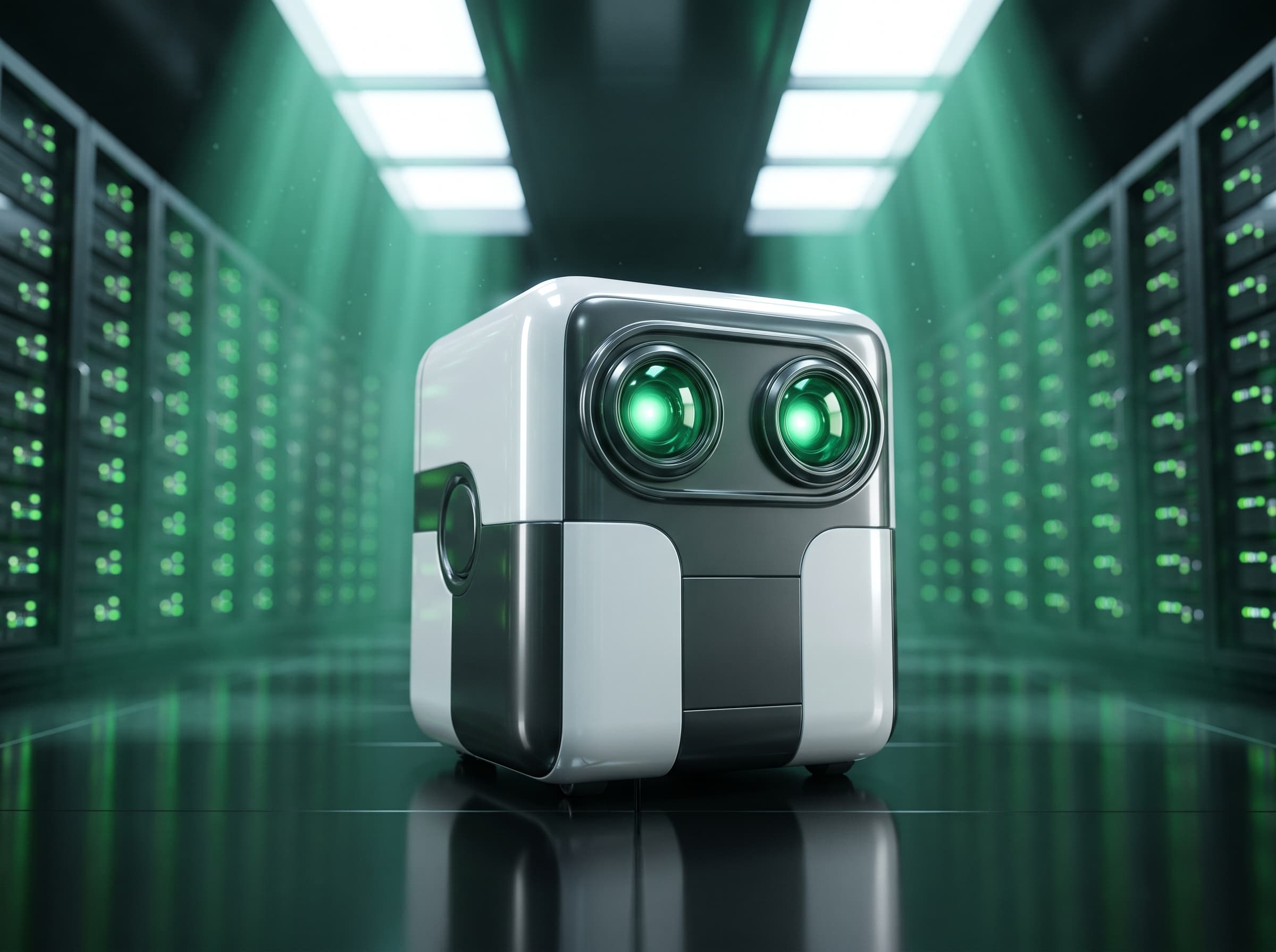 A PRO AI agent standing in an enterprise data hall